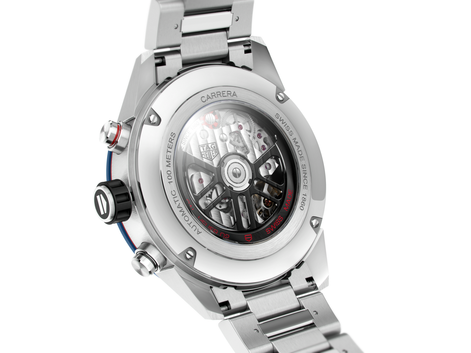 Tag Heuer Carrera Chronograph Blue Dial Silver Steel Strap Watch for Men - CBG2A11.BA0654