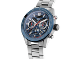  Shop Authentic Tag Heuer Carrera Chronograph Blue Dial Silver Steel Strap Watch for Men - CBG2A11.BA0654 - Luxxuri