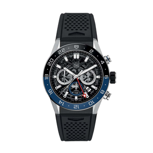  Shop Authentic Tag Heuer Carrera Automatic Chronograph Steel & Ceramic Black Dial Black Rubber Strap Watch for Men - CBG2A1Z.FT6157 - Luxxuri