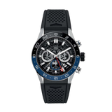  Shop Authentic Tag Heuer Carrera Automatic Chronograph Steel & Ceramic Black Dial Black Rubber Strap Watch for Men - CBG2A1Z.FT6157 - Luxxuri