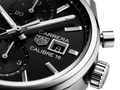 Tag Heuer Carrera Automatic Chronograph Black Dial Silver Steel Strap Watch for Men - CBK2110.BA0715