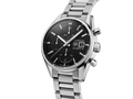 Tag Heuer Carrera Automatic Chronograph Black Dial Silver Steel Strap Watch for Men - CBK2110.BA0715
