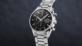  Shop Authentic Tag Heuer Carrera Automatic Chronograph Black Dial Silver Steel Strap Watch for Men - CBK2110.BA0715 - Luxxuri