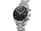  Shop Authentic Tag Heuer Carrera Automatic Chronograph Black Dial Silver Steel Strap Watch for Men - CBK2110.BA0715 - Luxxuri