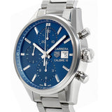  Shop Authentic Tag Heuer Carrera Chronograph 41mm Blue Dial Silver Steel Strap Watch for Men - CBK2112.BA0715 - Luxxuri
