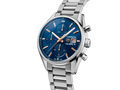  Shop Authentic Tag Heuer Carrera Automatic Chronograph Blue Dial Silver Steel Strap Watch for Men - CBK2115.BA0715 - Luxxuri