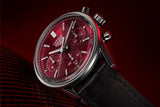  Shop Authentic Tag Heuer Carrera Automatic Chronograph Red Dial Black Leather Strap Watch for Men - CBK221G.FC6479 - Luxxuri