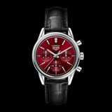  Shop Authentic Tag Heuer Carrera Automatic Chronograph Red Dial Black Leather Strap Watch for Men - CBK221G.FC6479 - Luxxuri
