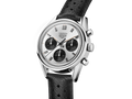 Tag Heuer Carrera Chronograph 60th Anniversary Silver Dial Black Leather Strap Watch for Men - CBK221H.FC8317