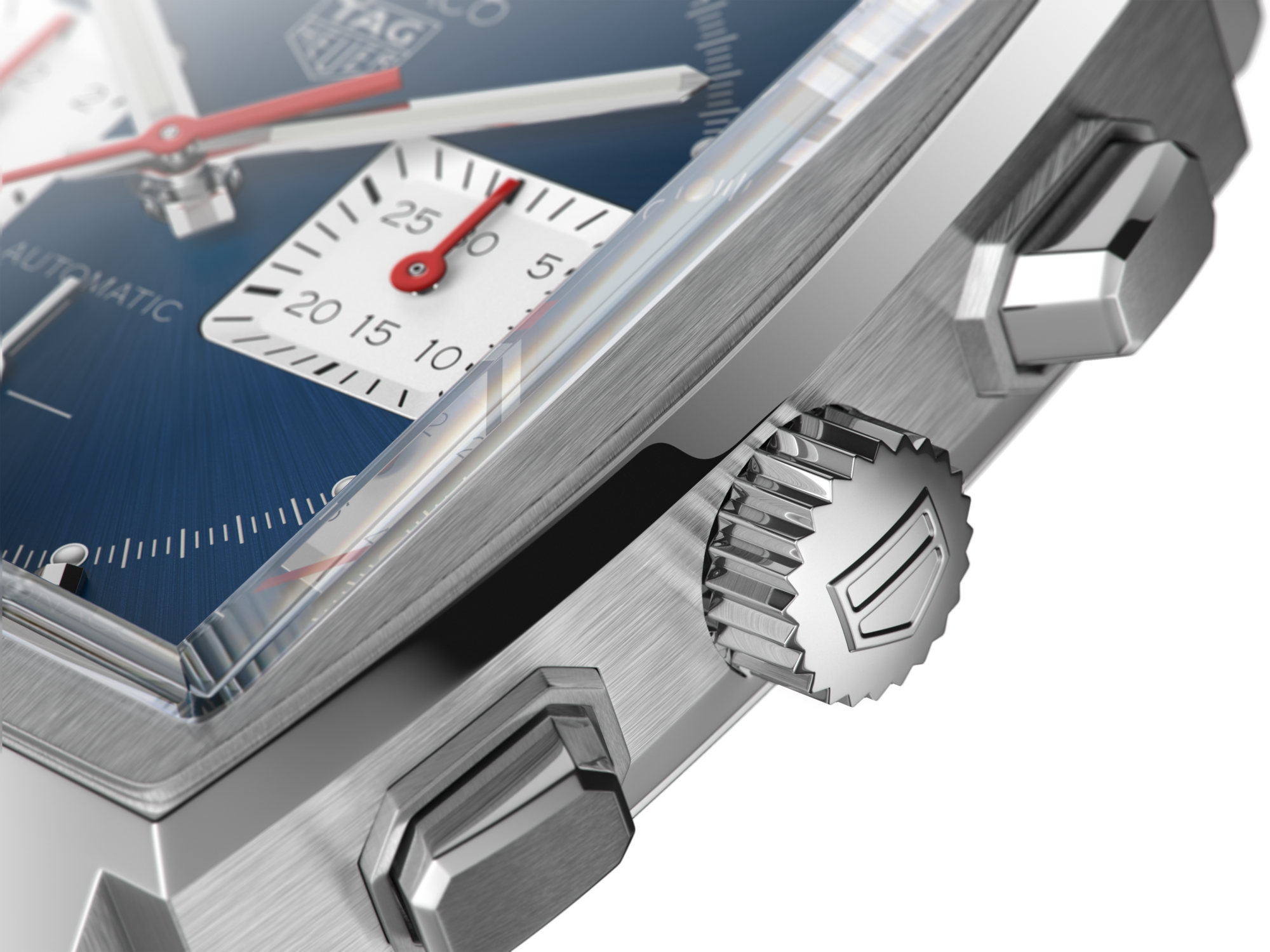 Tag Heuer Monaco Automatic Chronograph Blue Dial Silver Steel Strap Watch for Men - CBL2111.BA0644