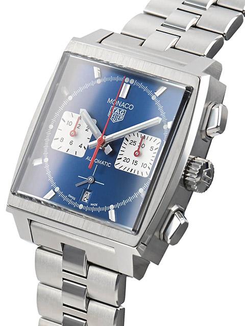  Shop Authentic Tag Heuer Monaco Automatic Chronograph Blue Dial Silver Steel Strap Watch for Men - CBL2111.BA0644 - Luxxuri