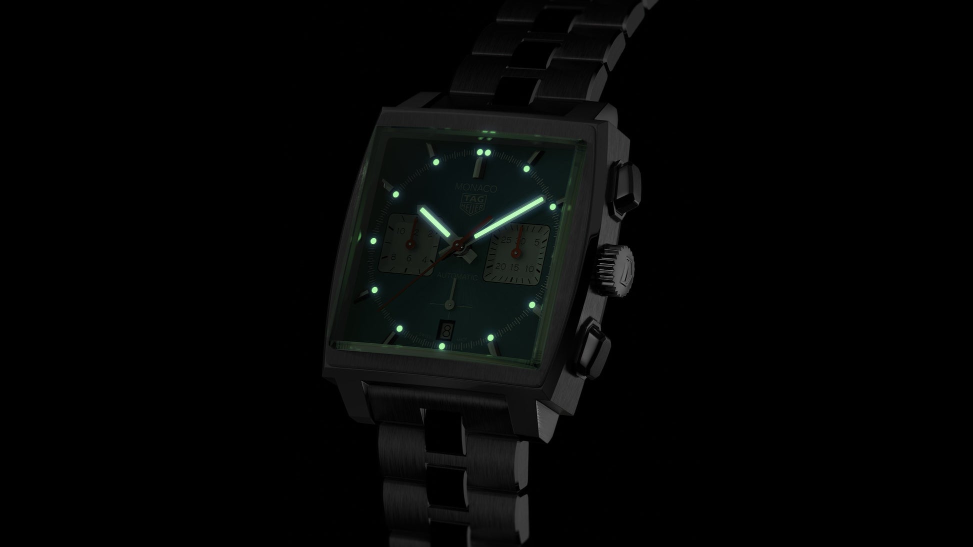  Shop Authentic Tag Heuer Monaco Automatic Chronograph Blue Dial Silver Steel Strap Watch for Men - CBL2111.BA0644 - Luxxuri