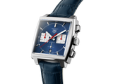  Shop Authentic Tag Heuer Monaco Automatic Chronograph Blue Dial Blue Leather Strap Watch for Men - CBL2111.FC6453 - Luxxuri