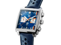  Shop Authentic Tag Heuer Monaco Gulf Automatic Chronograph Blue Dial Blue Leather Strap Watch for Men - CBL2115.FC6494 - Luxxuri