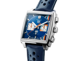  Shop Authentic Tag Heuer Monaco Gulf Automatic Chronograph Blue Dial Blue Leather Strap Watch for Men - CBL2115.FC6494 - Luxxuri