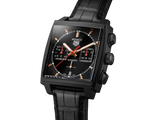  Shop Authentic Tag Heuer Monaco Automatic Chronograph Black Dial Black Leather Strap Watch for Men - CBL2180.FC6497 - Luxxuri