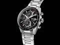  Shop Authentic Tag Heuer Carrera Automatic Chronograph Black Dial Silver Steel Strap Watch for Men - CBM2110.BA0651 - Luxxuri