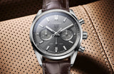  Shop Authentic Tag Heuer Carrera Chronograph Grey Dial Brown Leather Strap Watch for Men - CBN2012.FC6483 - Luxxuri