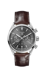  Shop Authentic Tag Heuer Carrera Chronograph Grey Dial Brown Leather Strap Watch for Men - CBN2012.FC6483 - Luxxuri