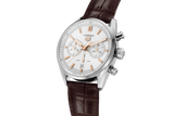 Shop Authentic Tag Heuer Carrera Chronograph White Dial Brown Leather Strap Watch for Men - CBN2013.FC6483 - Luxxuri