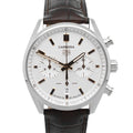  Shop Authentic Tag Heuer Carrera Chronograph White Dial Brown Leather Strap Watch for Men - CBN2013.FC6483 - Luxxuri