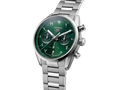  Shop Authentic Tag Heuer Carrera Automatic Chronograph Limited Edition Green Dial Silver Steel Strap Watch for Men - CBN2014.EB0240 - Luxxuri