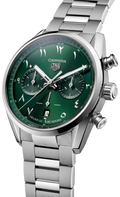  Shop Authentic Tag Heuer Carrera Automatic Chronograph Limited Edition Green Dial Silver Steel Strap Watch for Men - CBN2014.EB0240 - Luxxuri