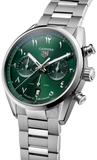  Shop Authentic Tag Heuer Carrera Automatic Chronograph Limited Edition Green Dial Silver Steel Strap Watch for Men - CBN2014.EB0240 - Luxxuri