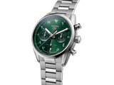  Shop Authentic Tag Heuer Carrera Automatic Chronograph Limited Edition Green Dial Silver Steel Strap Watch for Men - CBN2014.EB0240 - Luxxuri