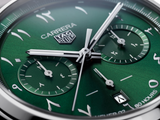  Shop Authentic Tag Heuer Carrera Automatic Chronograph Limited Edition Green Dial Silver Steel Strap Watch for Men - CBN2014.EB0240 - Luxxuri