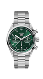  Shop Authentic Tag Heuer Carrera Automatic Chronograph Limited Edition Green Dial Silver Steel Strap Watch for Men - CBN2014.EB0240 - Luxxuri