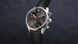  Shop Authentic Tag Heuer Carrera Chronograph Black Dial Black Leather Strap Watch for Men - CBN201C.FC6542 - Luxxuri