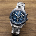  Shop Authentic Tag Heuer Carrera Chronograph Blue Dial Silver Steel Strap Watch for Men - CBN2A1A.BA0643 - Luxxuri