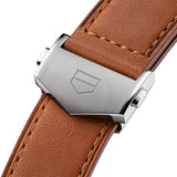  Shop Authentic Tag Heuer Carrera Automatic Chronograph Blue Dial Brown Leather Strap Watch for Men - CBN2A1A.FC6537 - Luxxuri