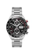  Shop Authentic Tag Heuer Carrera Chronograph Black Dial Silver Steel Strap Watch for Men - CBN2A1AA.BA0643 - Luxxuri