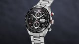  Shop Authentic Tag Heuer Carrera Chronograph Black Dial Silver Steel Strap Watch for Men - CBN2A1AA.BA0643 - Luxxuri