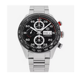  Shop Authentic Tag Heuer Carrera Chronograph Black Dial Silver Steel Strap Watch for Men - CBN2A1AA.BA0643 - Luxxuri