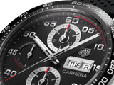  Shop Authentic Tag Heuer Carrera Chronograph Black Dial Black Rubber Strap Watch for Men - CBN2A1AA.FT6228 - Luxxuri