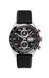  Shop Authentic Tag Heuer Carrera Chronograph Black Dial Black Rubber Strap Watch for Men - CBN2A1AA.FT6228 - Luxxuri