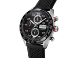  Shop Authentic Tag Heuer Carrera Chronograph Black Dial Black Rubber Strap Watch for Men - CBN2A1AA.FT6228 - Luxxuri