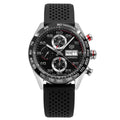  Shop Authentic Tag Heuer Carrera Chronograph Black Dial Black Rubber Strap Watch for Men - CBN2A1AA.FT6228 - Luxxuri