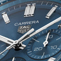  Shop Authentic Tag Heuer Carrera Chronograph Blue Dial Silver Steel Strap Watch for Men - CBN2A1A.BA0643 - Luxxuri