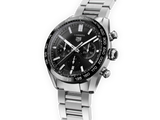  Shop Authentic Tag Heuer Carrera Automatic Chronograph Black Dial Silver Steel Strap Watch for Men - CBN2A1B.BA0643 - Luxxuri
