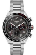 Tag Heuer Carrera Porsche Chronograph Grey Dial Silver Steel Strap Watch for Men - CBN2A1F.BA0643