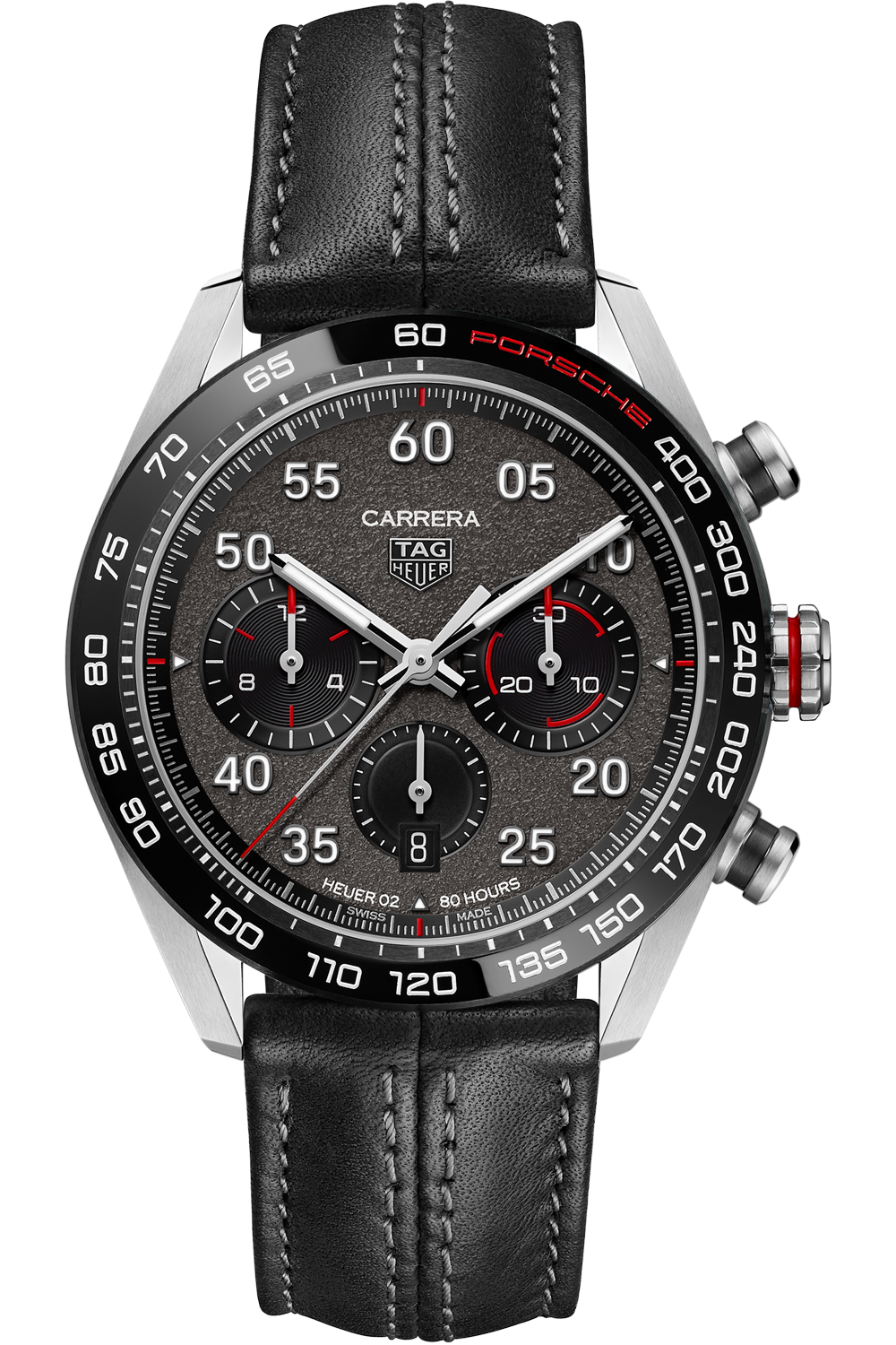  Shop Authentic Tag Heuer Carrera Porsche Chronograph Special Edition Black Dial Black Leather Strap Watch for Men - CBN2A1F.FC6492 - Luxxuri