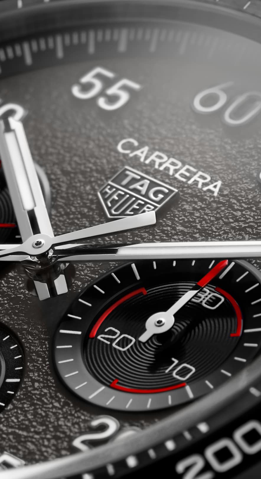 Tag Heuer Carrera Porsche Chronograph Special Edition Black Dial Black Leather Strap Watch for Men - CBN2A1F.FC6492