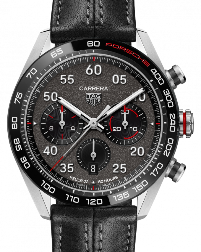  Shop Authentic Tag Heuer Carrera Porsche Chronograph Special Edition Black Dial Black Leather Strap Watch for Men - CBN2A1F.FC6492 - Luxxuri