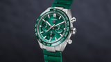  Shop Authentic Tag Heuer Carrera Chronograph 44mm Green Dial Green Steel Strap Watch for Men - CBN2A1N.FT6238 - Luxxuri