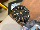 Shop Authentic Tag Heuer Carrera Chronograph Black Dial Black Leather Strap Watch for Men - CBN2A5A.FC6481 - Luxxuri