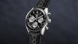 Shop Authentic Tag Heuer Carrera Automatic Chronograph Black Dial Black Leather Strap Watch for Men - CBS2210.FC6534 - Luxxuri